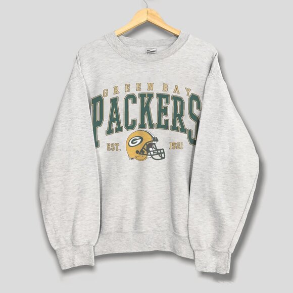 Tops - Vintage Green Bay Packers Football Unisex Sweatshirt, Green Bay Packers Shirt